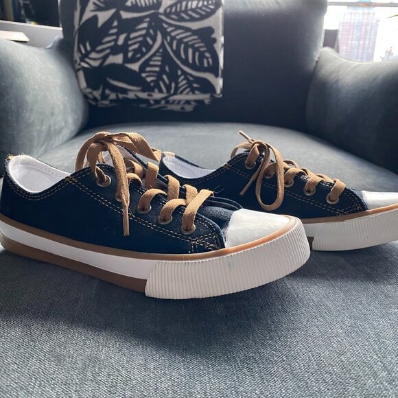 Harley-Davidson Burleigh Blue Suede Sneakers, Size 5 - Picture 1 of 9